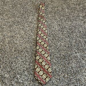Vintage Johnny Carson Silk Blend Neck Tie Brown